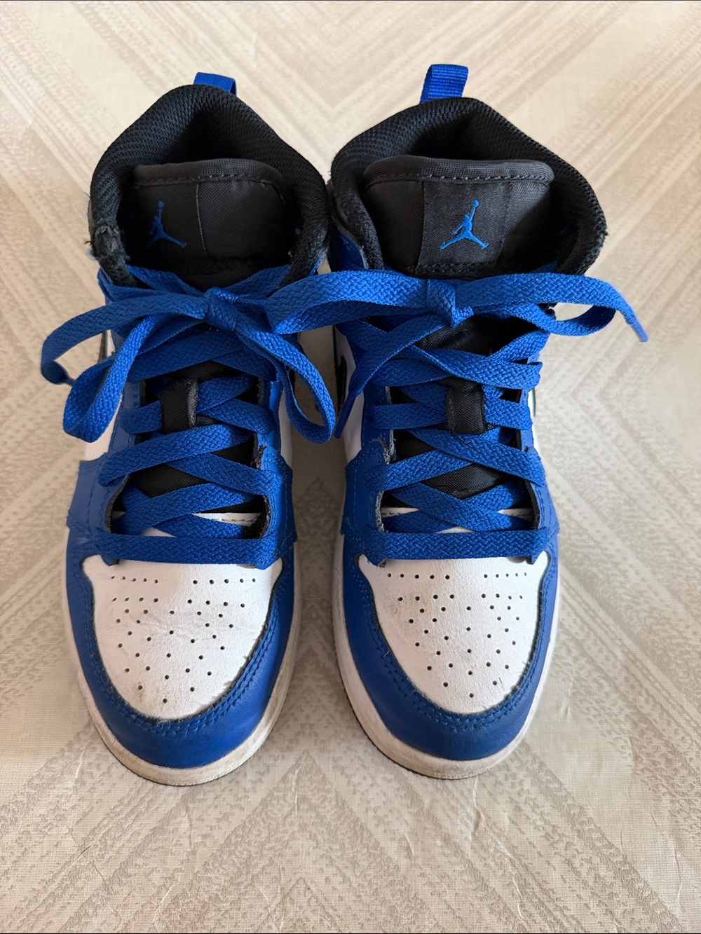 Nike Air Jordan 1 Mid “Game Royal” Sneakers — Kids Size 13.5
